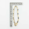 14K Yellow Gold 4ct Blue Sapphire Bracelet Circa 1980