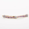 14K Yellow Gold 5ct + Amethyst and Tanzanite Rosette Bracelet Circa 1990