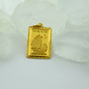 24K Yellow Gold Chinese Goat and Boat Pendant Circa 1990