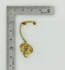 14K Yellow Gold and Peridot Telephone Pendant Circa 1960