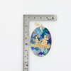 14K Yellow Gold Mosaic Opal Chinese Theme Pendant Circa 1970