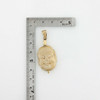 Vintage 10K Yellow Gold Bone Buddha Head Pendant Circa 1950