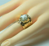 14K Yellow Gold Artistic Baroque Pearl Ring Size 6 Circa 1970