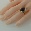 Vintage 14K Yellow Gold 5 ct Amethyst Ring Size 6 Circa 1950