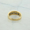 14K Yellow Gold 1/2 ct tw Thick Diamond Tapered Band Size 5 Circa 1960