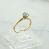 Vintage 14K Yellow Gold 0.60 ct Diamond Solitaire Ring Size 7.25