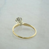 14K Yellow Gold 1/2 ct Diamond Solitaire Ring Size 6.5