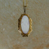 Vintage 10K Yellow Gold and 14K Yellow Gold Coral Cameo Circa 1940