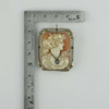 Antique 14K White Gold Rectangular Pin Pendant Circa 1925