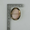 Antique 10K Yellow Gold Shell Cameo Pin Circa 1930