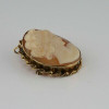 Vintage Gold Filled Shell Cameo Pin Pendant Circa 1950