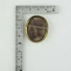 Antique 14K Yellow Gold Mother of Pearl Cameo Pin Circa 1940