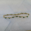 10K Yellow Gold 3ct Emerald Oval Diamond Accent Bracelet Circa 1970