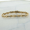 10K Yellow Gold Diamond Bracelet 7.5 inches Circa 1970