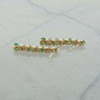 14K Yellow Gold 1 ct Total Weight Diamond and Emerald Earrings Circa 1970