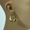 14K Yellow Gold Whale Earrings Circa 1990