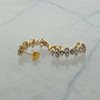 14K Yellow Gold Pale Tanzanite Earrings Circa 1980