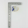 18K YG and Sterling Silver Lapis Ring with Diamond Accents Size 7.5 Circa 1950