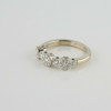 18K White Gold Rosette Diamond Ring 1/3 Ct TW Size 6