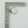 10K Yellow Gold Amethyst Ring Scrolled Bypass Design Size 6,Circa 1960