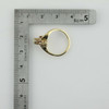 10K Yellow Gold Diamond and Ruby Ring Size 4.5 Circa 1960