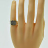 10K Yellow Gold 1ct TW Diamond Ring H SI2 Size 7.25 Circa 1980