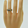 10K Yellow Gold 1/4 ct TW Diamond Nugget Style Ring Size 10 Circa 1970