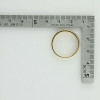 10K Yellow Gold Diamond Band, 7 Channel Set Round Diamonds Size 10.5 Circa 1960