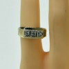 10K Yellow Gold 1/2ct TW Diamond 3 Stone HSI Ring Size 6.25 Circa 1950