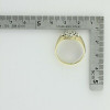 10K Yellow Gold Diamond Rosette Ring Size 10 Circa 1960