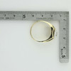 Men's 14K Yellow Gold Diamond Ring Brushed Finish Size 11.75 Circa 1950