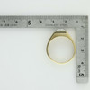 Men's 14K Yellow Gold Diamond Simulant Celtic Ring Size 11.75 Circa 1960