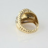 14K Yellow Gold White Pearl and Diamond Ring Size 4 Circa 1960