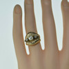 14K Yellow Gold White Pearl and Diamond Ring Size 4 Circa 1960