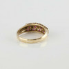 Vintage 10K Yellow Gold 1 ct Ruby and Diamond Band Size 9 Circa 1950