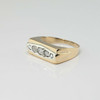 Vintage 14K Yellow Gold Diamond Ring Size 5.25 Circa 1930