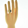 10K Yellow Gold Diamond Nugget Style Ring Size 10 Circa 1980