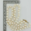 7mm Pearl Strand 21.5 Inches length 14K Yellow Gold Clasp