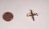 14k Yellow Gold Airplane Charm