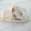 6 - 6.5mm Pearl Strand 22.5 Inches Length 14K Yellow Gold Clasp