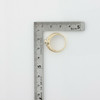 14K Yellow Gold Emerald and Diamond Ring Marked JBNI Size 7.25