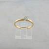14K Yellow Gold .26 ct Solitaire Diamond Engagement Ring Size 6.5
