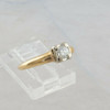 14K Yellow Gold 1/4 ct Solitaire Diamond Engagement Ring Size 5