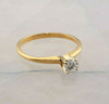 14K Yellow Gold .40 ct Solitaire Diamond Engagement Ring Size 6.25