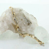 10K Yellow Gold Diamond Bracelet 6.5 Inches Long Circa 1970