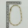 10K Yellow Gold 1 ct tw Diamond Rosette Bracelet 7.75 inches long Circa 1970