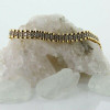 10K Yellow Gold Cubic Zirconia Bracelet 7.25 inches long Circa 1990