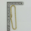 14K Yellow Gold Diamond Bracelet 53 Round Diamonds 7 inches long Circa 1970