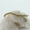 14K Yellow Gold Sapphire and Diamond Bracelet 7.25 inches long Circa 1980