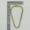 14K Yellow Gold Sapphire and Diamond Bracelet 7.25 inches long Circa 1980
